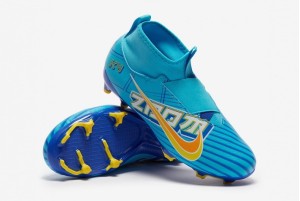 Детские футбольные бутсы Nike Air Zoom Mercurial Superfly 9 Academy x Mbappe MG Junior DO9790-400