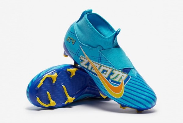 Детские футбольные бутсы Nike Air Zoom Mercurial Superfly 9 Academy x Mbappe MG Junior DO9790-400