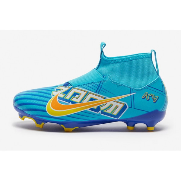 Детские футбольные бутсы Nike Air Zoom Mercurial Superfly 9 Academy x Mbappe MG Junior DO9790-400