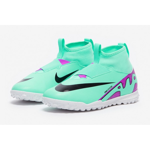 Детские сороконожки Nike Air Zoom Mercurial Superfly 9 Academy TF Junior DJ5616-300