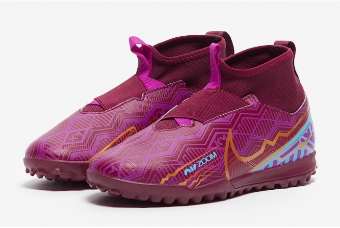 Детские сороконожки Nike Air Zoom Mercurial Superfly 9 Academy Mbappe TF Junior DO9794-694