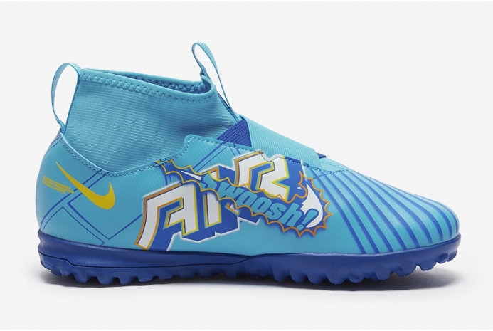 Детские сороконожки Nike Air Zoom Mercurial Superfly 9 Academy x Mbappe TF Junior DO9794-400